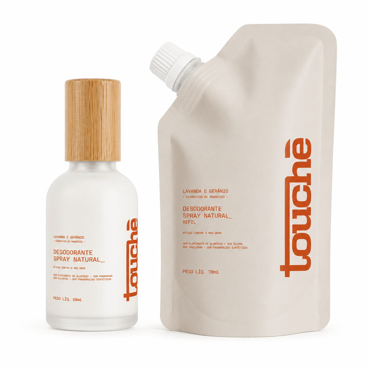 Kit Sustentável | Desodorante Spray Natural + Refil Sem Alumínio  · Vegano