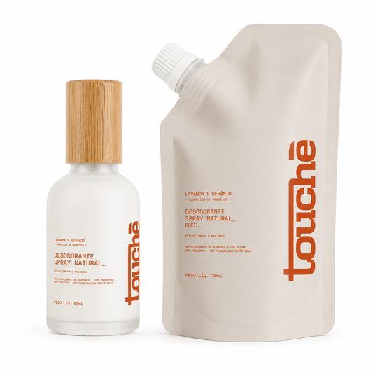 Kit Sustentável | Desodorante Spray Natural + Refil Sem Alumínio  · Vegano