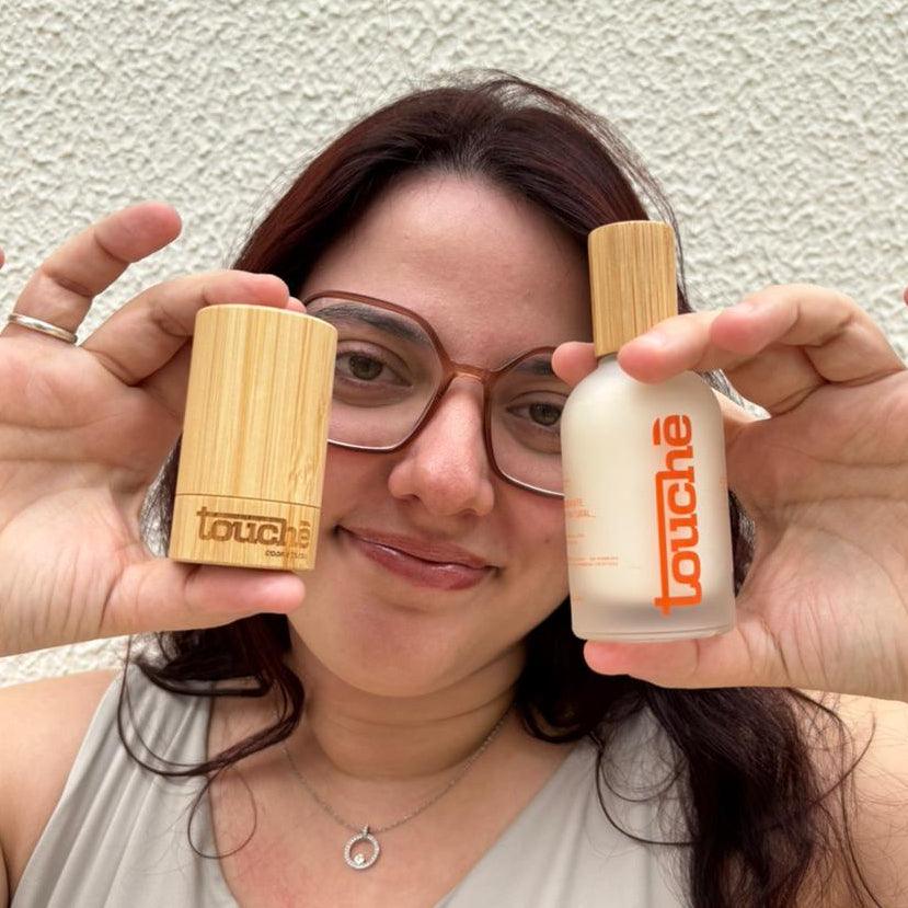 Desodorante de cristal e spray naturais, proteção sem toxinas para as axilas
